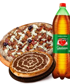 Mega Combo: 1 Pizza Gigante + 1 Pizza Doce + Refri 1.5l